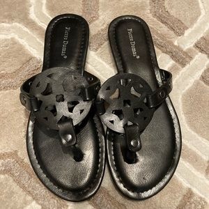 NWOT Tory Burch Dupe Black Sandals